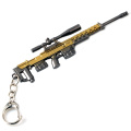 Best Sellers personalizados PUBG Game Gun Loy Model 3D Metal Keychain